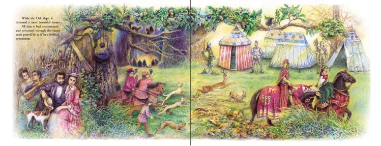 The Last Dream of the Old Oak Tree, Hans Christian Andersen, Illustrations by Chooi Ling Keiong, Oyez!Books picture book