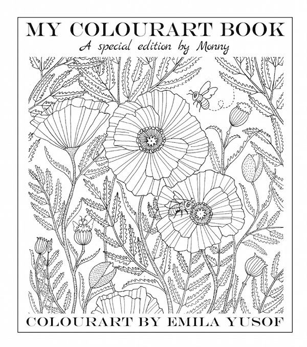 Special Edition Colourart by Emila Yusof, colouring books for adults published by Oyez!Books