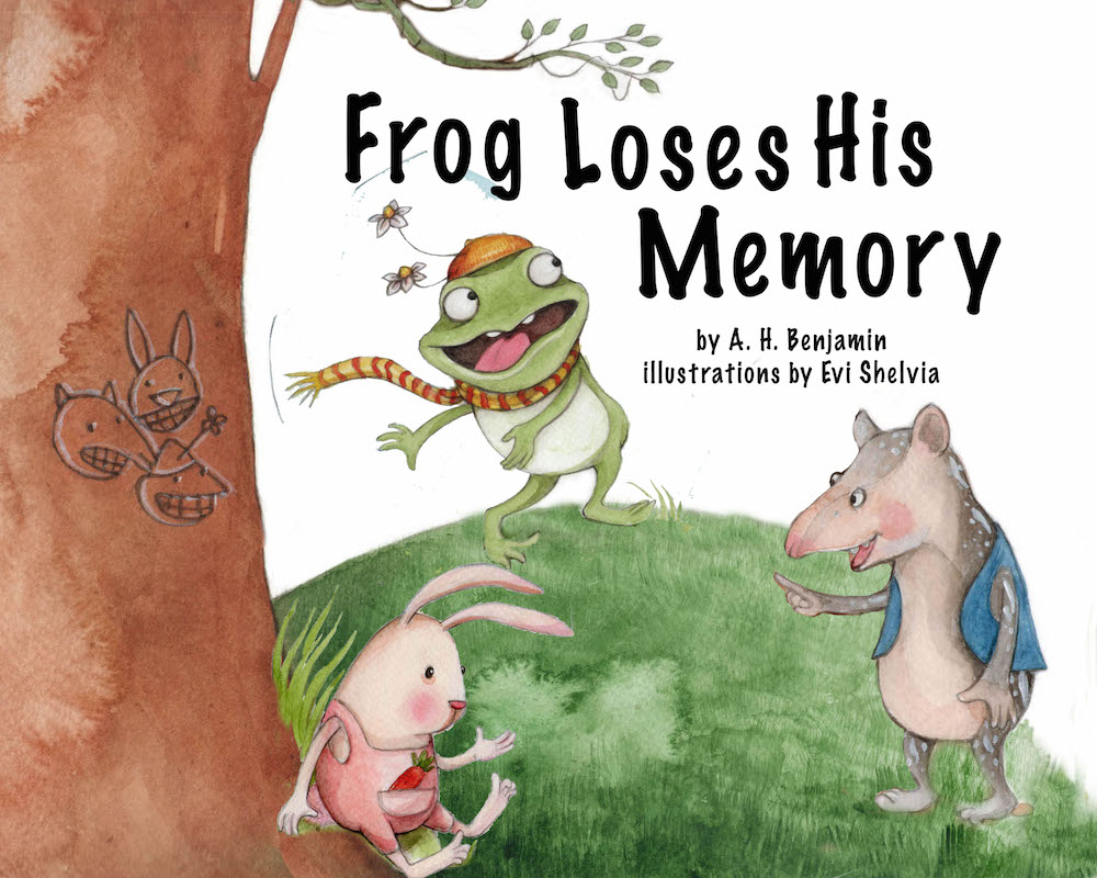 Frog Loses His Memory - children's picture book by A.H. Benjamin, illustrated by Evi Shelvia, published by Oyez!Books