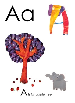 A is for Apply - Yusof Gajah's ABC, children's alphabet book illustrated by Yusof Gajah, published by Oyez!Books