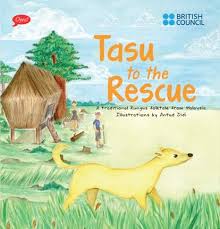 Tasu to the Rescue - a traditional Rungus folktale published as a children's picture book  by Oyez!Books in collaboration with the British Council, illustrations by Antut Didi