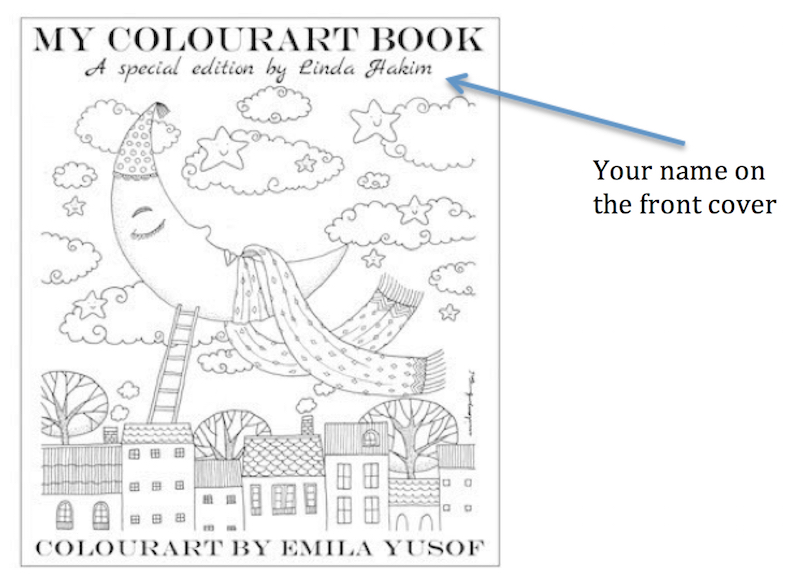My Colourart Book - create your own adult colouring book with illustrations from Emila Yusof Colourart series