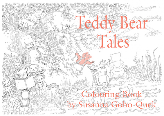 Teddy Bear Tales Colouring Book by Susanna Goho-Quek, published by Oyez!Books
