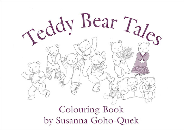Teddy Bear Tales Colouring Book by Susanna Goho-Quek, published by Oyez!Books