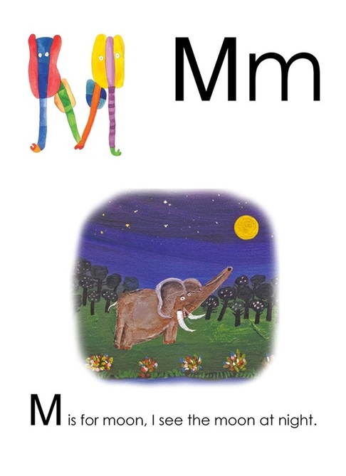 M is for Moon - Yusof Gajah's ABC, an alphabet book illustrated by Yusof Gajah, published by Oyez!Books