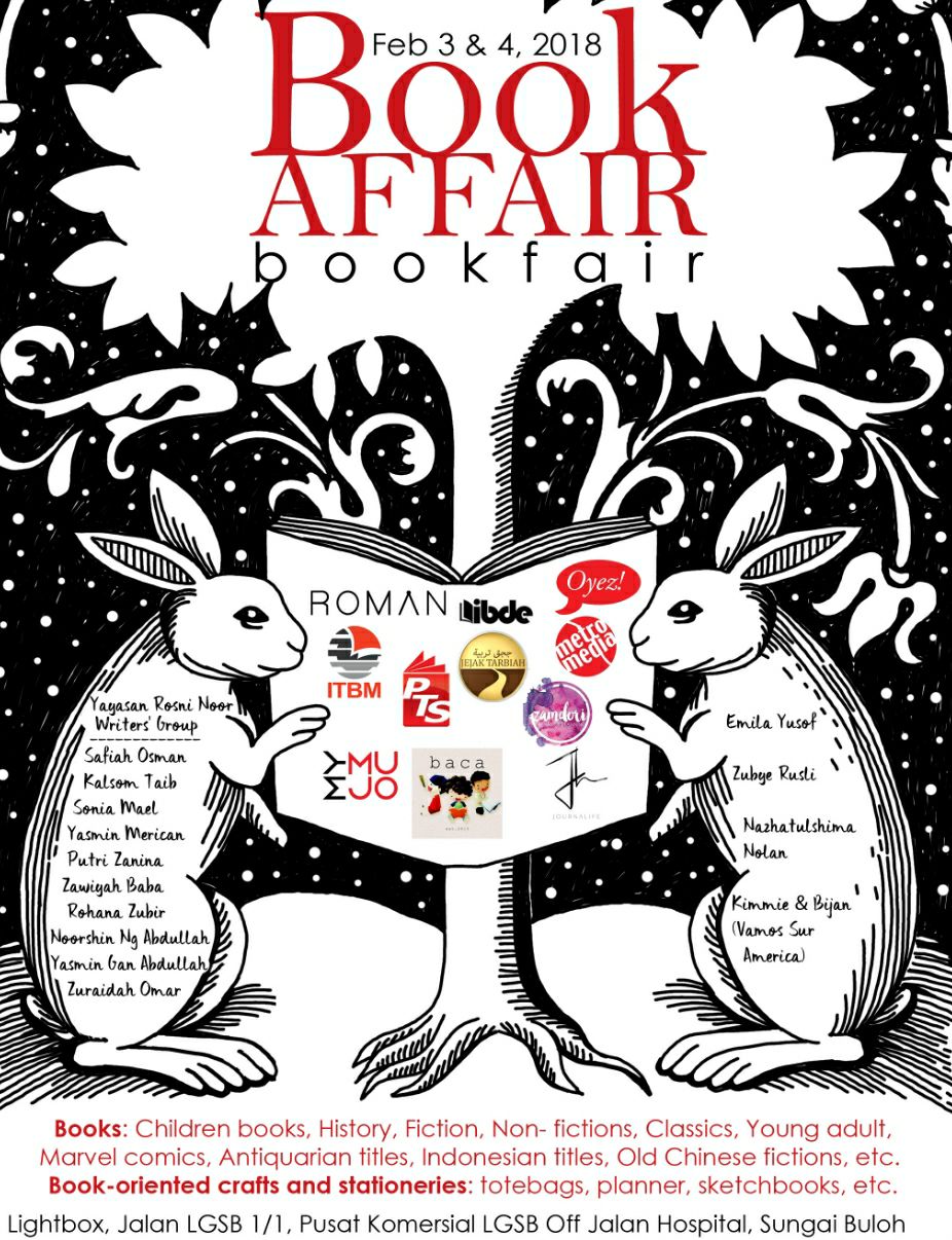 Book Affair bookfair, 3-4 February 2018